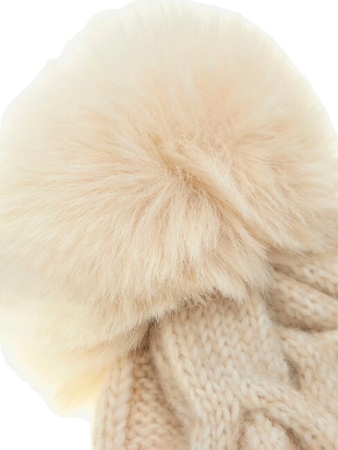 KNITTED Sombrero con pompones blanco - Sombreros