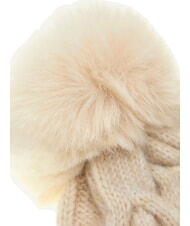GUESS KNITTED Sombrero con pompones blanco - Sombreros - 4