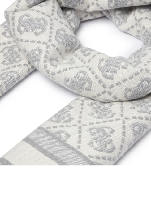 JACQUARD Bufanda con flecos logotipo gris - Bufandas