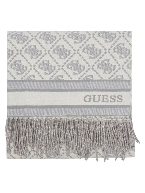 JACQUARD Bufanda con flecos logotipo gris - Bufandas