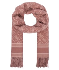 GUESS JACQUARD Bufanda con flecos logotipo de canela - Bufandas - 2