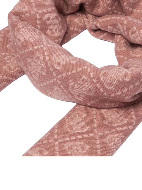 JACQUARD Bufanda con flecos logotipo de canela - Bufandas