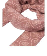 GUESS JACQUARD Bufanda con flecos logotipo de canela - Bufandas - 3