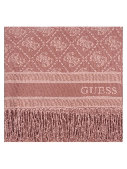 JACQUARD Bufanda con flecos logotipo de canela - Bufandas