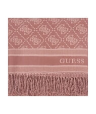 GUESS JACQUARD Bufanda con flecos logotipo de canela - Bufandas - 4