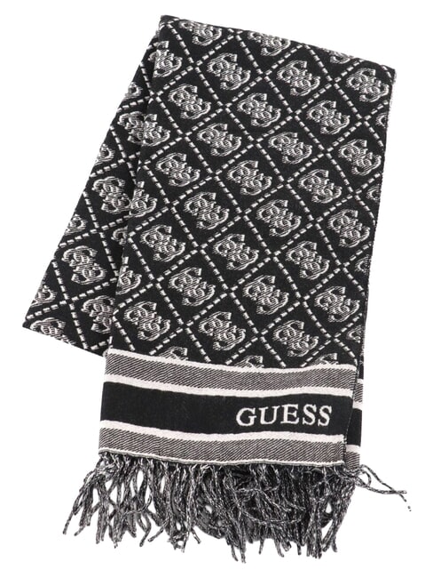 JACQUARD Bufanda con flecos logotipo negro - Bufandas