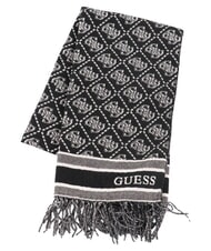 GUESS JACQUARD Bufanda con flecos logotipo negro - Bufandas - 2