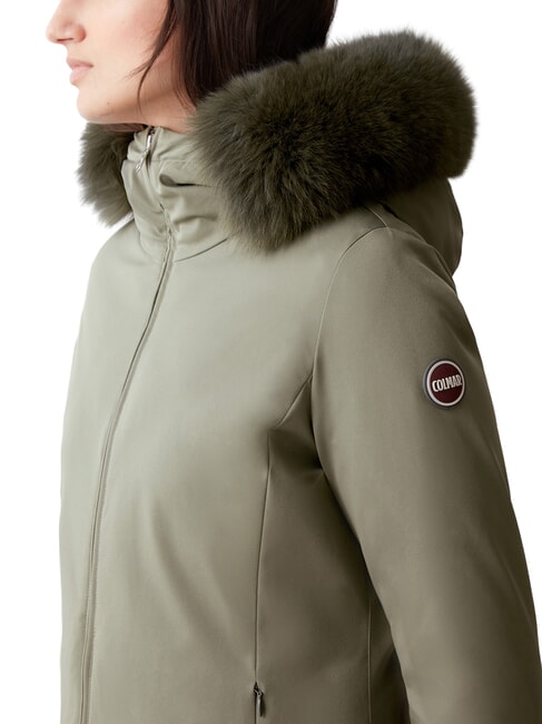 PURENESS Chaqueta con capucha lodo - Chaquetas de plumas de mujer