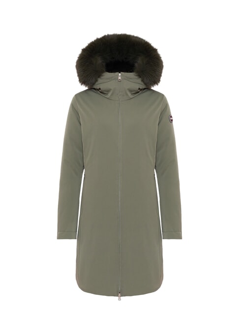 PURENESS Chaqueta con capucha lodo - Chaquetas de plumas de mujer