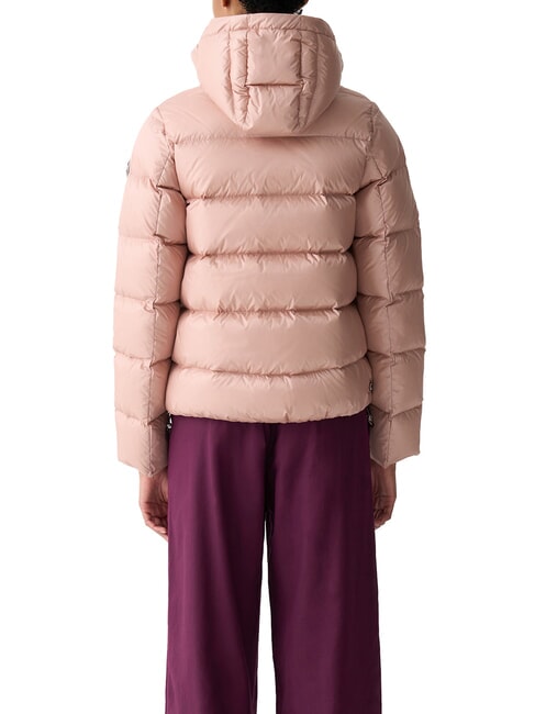 DELUXE Chaqueta de plumas para mujer con capucha rosas antiguas - Chaquetas de plumas de mujer
