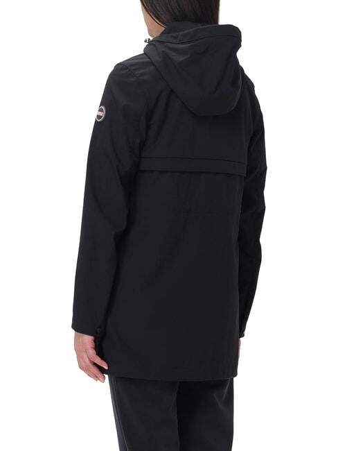 NEWFUTURITY Chaqueta larga ligera con capucha negro - Chaquetas de mujer