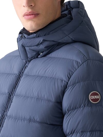 MINDSET Chaqueta con capucha almirante azul moderno - Chaquetas de plumas para hombre