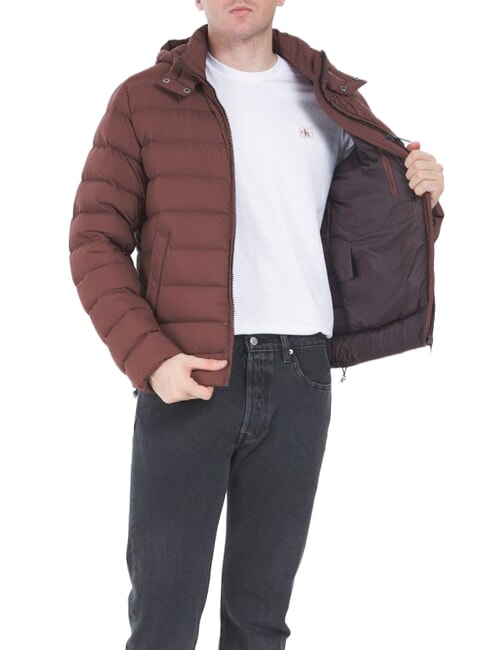 MINDSET Chaqueta con capucha tabaco-chocolate - Chaquetas de plumas para hombre
