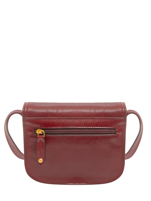 STORY DONNA Mini bolso de hombro, en piel Barolo/Oro - Bolsos Mujer