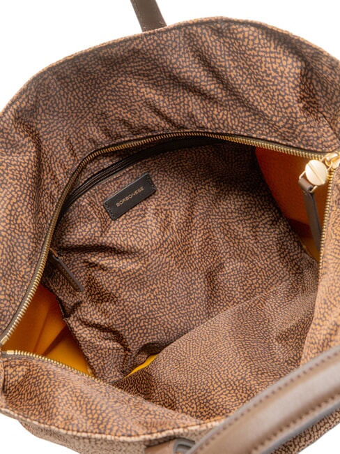 B-ESCAPE Bolso de mano con correa para el hombro beige/casta&ntilde;o - Bolsos Mujer