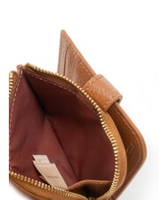 COCCINELLE METALLIC SOFT Mini cartera de cuero co&ntilde;ac - Carteras Mujer - 4