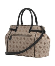 GUESS DOROTHY Bolso de mano con correa para el hombro. logotipo de leche/negro - Bolsos Mujer - 2