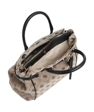GUESS DOROTHY Bolso de mano con correa para el hombro. logotipo de leche/negro - Bolsos Mujer - 4