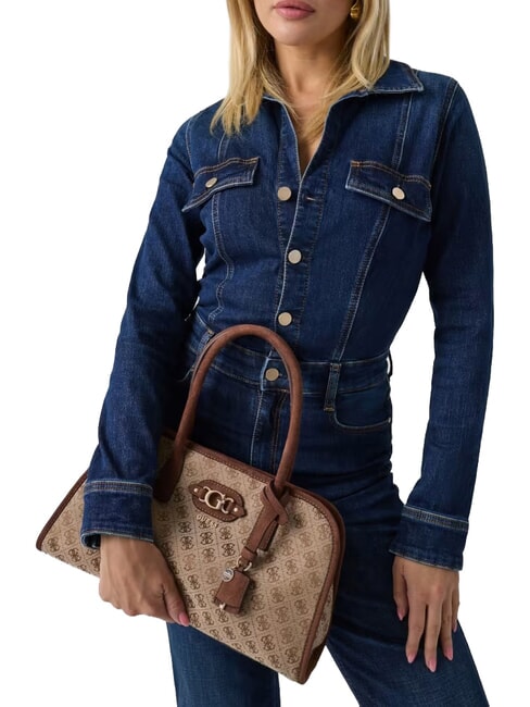 SAMANTHA Bolso de mano con correa para el hombro. logotipo de caf&eacute; con leche / marr&oacute;n - Bolsos Mujer