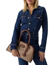 GUESS SAMANTHA Bolso de mano con correa para el hombro. logotipo de caf&eacute; con leche / marr&oacute;n - Bolsos Mujer - 2