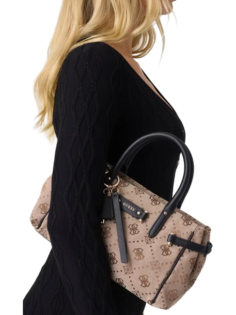 DOROTHY Bolso de mano con correa para el hombro logotipo de leche/negro - Bolsos Mujer