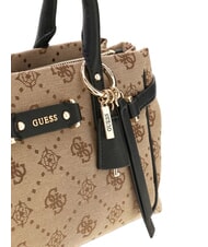 GUESS DOROTHY Bolso de mano con correa para el hombro logotipo de leche/negro - Bolsos Mujer - 7