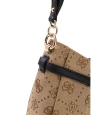 GUESS DOROTHY Bolso de hombro logotipo de leche/negro - Bolsos Mujer - 4