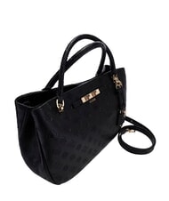 GUESS CARMELLA Bolso de mano con correa para el hombro. logotipo negro - Bolsos Mujer - 4