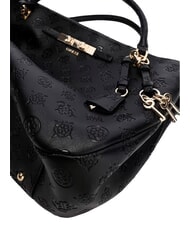 GUESS CARMELLA Bolso de mano con correa para el hombro. logotipo negro - Bolsos Mujer - 6