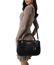 GUESS CARMELLA Bolso de mano con correa para el hombro. logotipo negro - Bolsos Mujer - 7