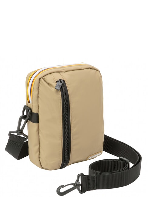 BARBITON Bolsa de nailon caqui beige - Bandoleras Hombre
