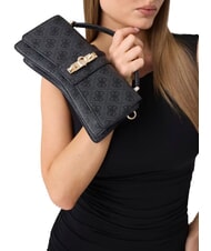 GUESS YVONNE LOGO Bolso de mano con correa para el hombro. bolsa de asas Vikky Large Roo Coalog - Bolsos Mujer - 7
