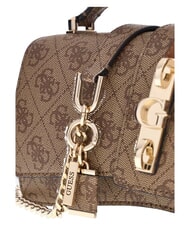 GUESS YVONNE LOGO Bolso de mano con correa para el hombro. LOGOTIPO DE LECHE - Bolsos Mujer - 6