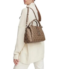 GUESS YVONNE LOGO Bolso de mano con correa para el hombro. LOGOTIPO DE LECHE - Bolsos Mujer - 2