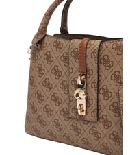 GUESS YVONNE LOGO Bolso de mano con correa para el hombro. LOGOTIPO DE LECHE - Bolsos Mujer - 6