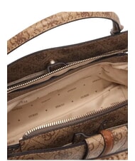 GUESS YVONNE LOGO Bolso de mano con correa para el hombro. LOGOTIPO DE LECHE - Bolsos Mujer - 7