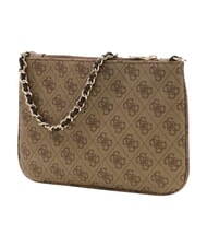 GUESS NOELLE 2 bolso de mano logotipo de caf&eacute; con leche / marr&oacute;n - Bolsos Mujer - 2