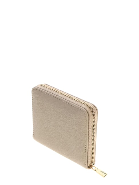MELODY Cartera compacta con cremallera gris topo claro - Carteras Mujer