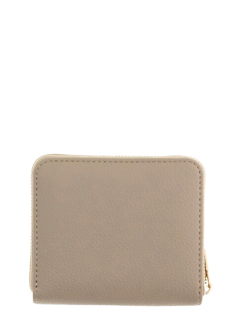 MELODY Cartera compacta con cremallera gris topo claro - Carteras Mujer