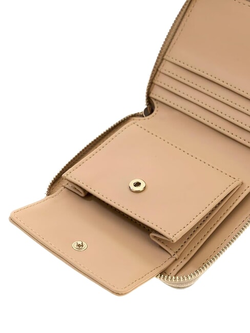 MELODY Cartera compacta con cremallera gris topo claro - Carteras Mujer