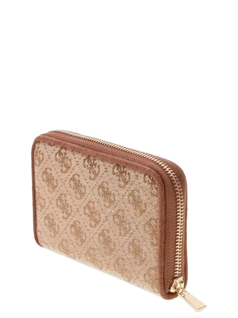 SAMANTHA Cartera mediana con cremallera. logotipo de caf&eacute; con leche / marr&oacute;n - Carteras Mujer