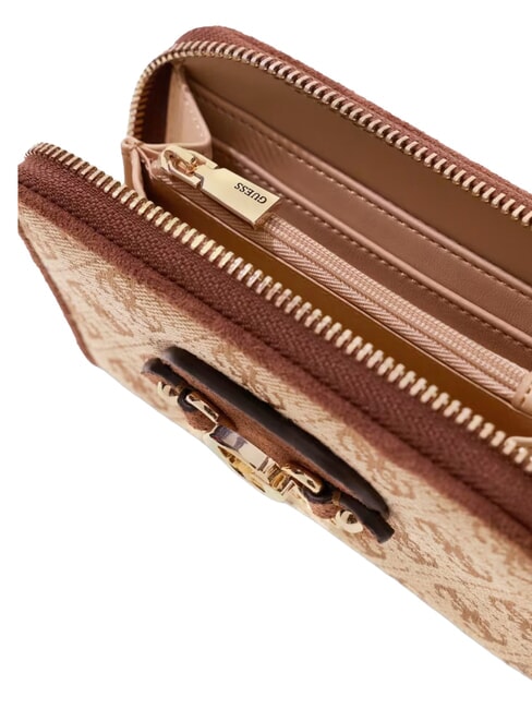 SAMANTHA Cartera mediana con cremallera. logotipo de caf&eacute; con leche / marr&oacute;n - Carteras Mujer