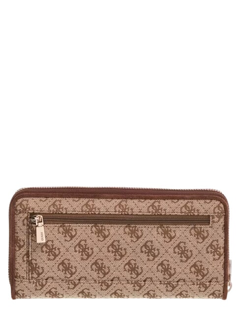SAMANTHA Cartera grande con cremallera. logotipo de caf&eacute; con leche / marr&oacute;n - Carteras Mujer