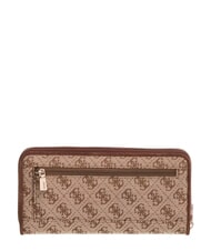 GUESS SAMANTHA Cartera grande con cremallera. logotipo de caf&eacute; con leche / marr&oacute;n - Carteras Mujer - 2