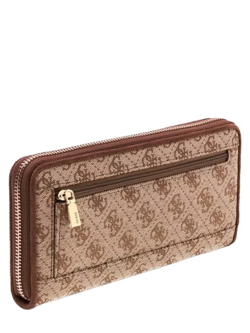SAMANTHA Cartera grande con cremallera. logotipo de caf&eacute; con leche / marr&oacute;n - Carteras Mujer