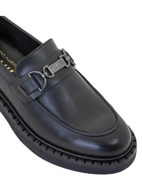 GEO mocasines de cuero negro - Zapatos Mujer