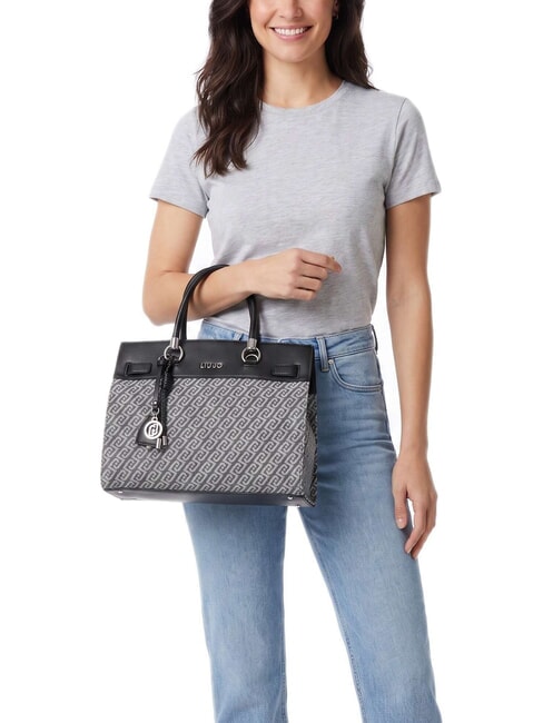 MANHATTAN Bolso de mano con correa para el hombro. gris vaquero - Bolsos Mujer
