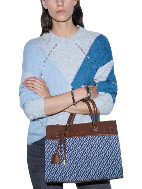 MANHATTAN Bolso de mano con correa para el hombro. mezclilla azul - Bolsos Mujer