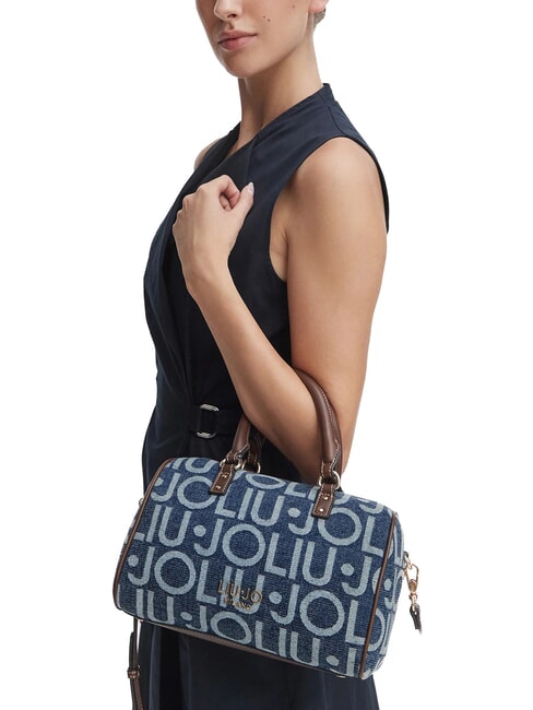 EVRIM Bolso de mano con correa para el hombro mezclilla azul - Bolsos Mujer