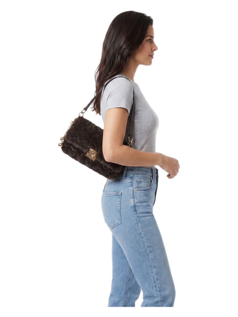 ADIVA Bolso de hombro con correa para el hombro. moca oscuro - Bolsos Mujer